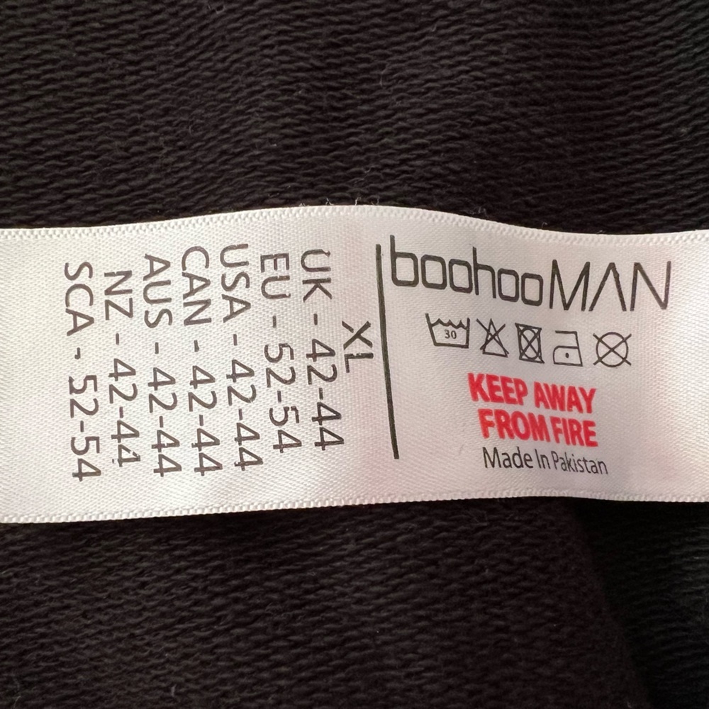 Man Boohoo Man | Zip Up Man’s Jacket | Black | Xl View 4